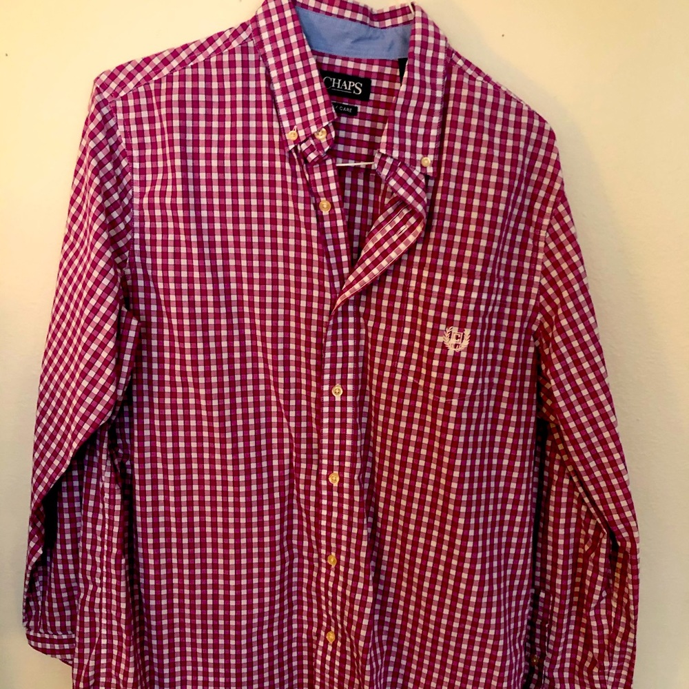 Chaps easy care long sleeve casual dress shirt